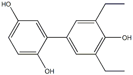 3',5'-Diethyl-1,1'-biphenyl-2,4',5-triol,,结构式