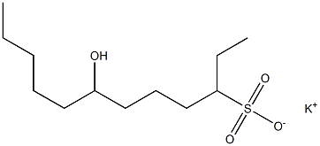 7-ヒドロキシドデカン-3-スルホン酸カリウム 化学構造式