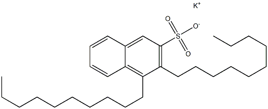 3,4-Didecyl-2-naphthalenesulfonic acid potassium salt