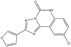 9-Chloro-2-(3-furanyl)[1,2,4]triazolo[1,5-c]quinazolin-5(6H)-one Structure