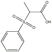 2-フェニルスルホニルプロパン酸 化学構造式