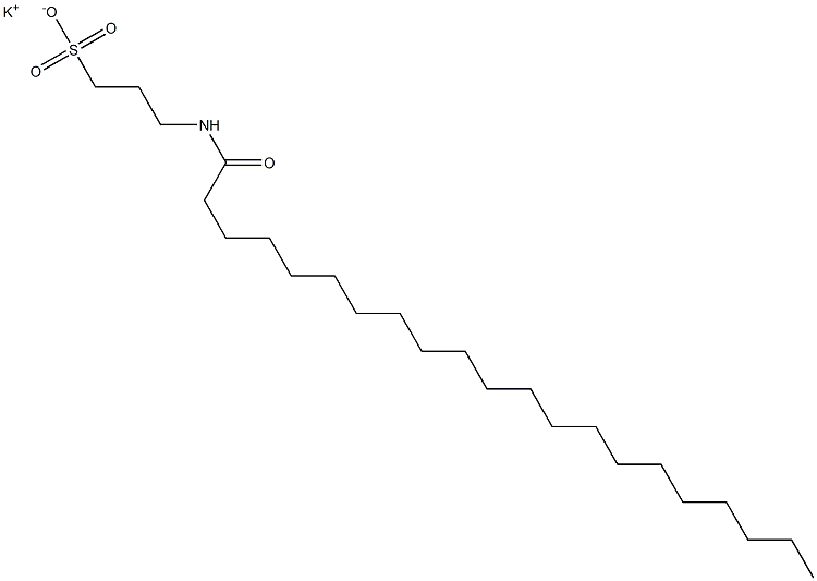 3-[(1-Oxohenicosyl)amino]-1-propanesulfonic acid potassium salt,,结构式