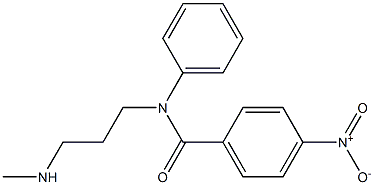 4-Nitro-N-phenyl-N-[3-(methylamino)propyl]benzamide Struktur