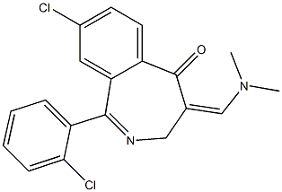 8-Chloro-1-(2-chlorophenyl)-4-(dimethylaminomethylene)-3H-2-benzazepin-5(4H)-one|