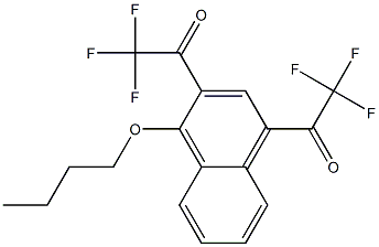 2,4-Bis(trifluoroacetyl)-1-butyloxynaphthalene Structure