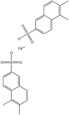 Bis(5,6-dimethyl-2-naphthalenesulfonic acid)calcium salt Structure