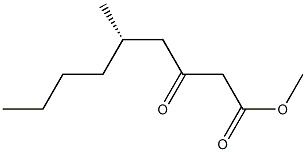 [S,(-)]-5-Methyl-3-oxononanoic acid methyl ester Struktur