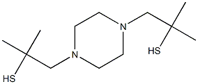 1,4-Bis(2-mercapto-2-methylpropyl)piperazine Structure