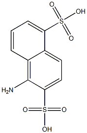 1-Amino-2,5-naphthalenedisulfonic acid Struktur