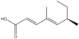 [R,(-)]-4,6-Dimethyl-2,4-octadienoic acid Struktur