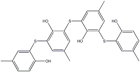 2,2'-Thiobis[6-[(2-hydroxy-5-methylphenyl)thio]-4-methylphenol] Structure