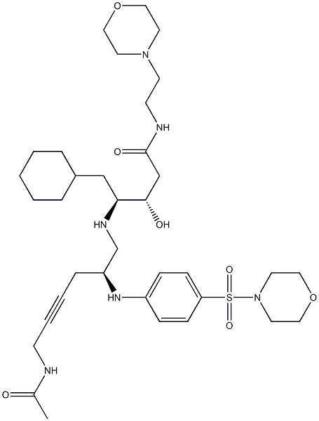 (3S,4S)-4-[[(2S)-2-[4-(Morpholinosulfonyl)phenylamino]-6-acetylamino-4-hexynyl]amino]-5-cyclohexyl-3-hydroxy-N-(2-morpholinoethyl)pentanamide|