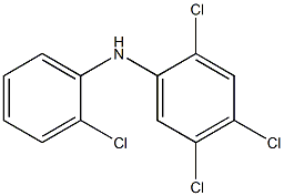 2,4,5-Trichlorophenyl 2-chlorophenylamine Structure