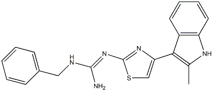 1-Benzyl-2-[4-(2-methyl-1H-indole-3-yl)-2-thiazolyl]guanidine|