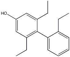 3,5-Diethyl-4-(2-ethylphenyl)phenol Structure