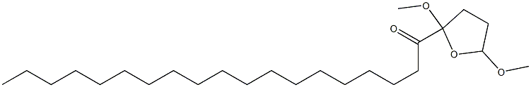 2-Nonadecanoyl-2,5-dimethoxytetrahydrofuran Struktur