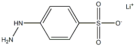 4-Hydrazinobenzenesulfonic acid lithium salt Struktur
