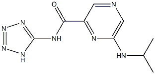 6-Isopropylamino-N-(1H-tetrazol-5-yl)pyrazine-2-carboxamide Structure