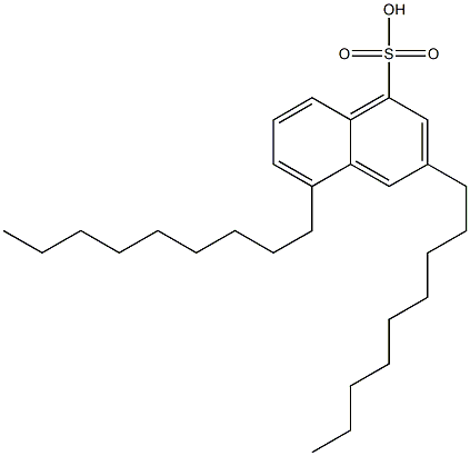 3,5-Dinonyl-1-naphthalenesulfonic acid Structure