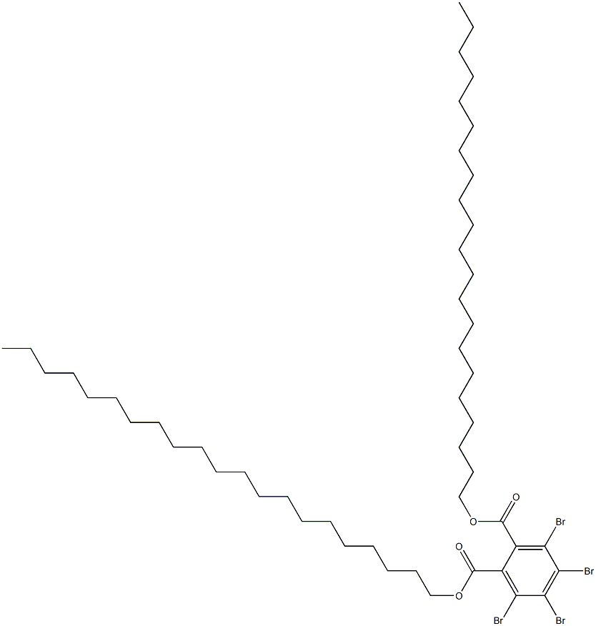 Tetrabromophthalic acid dihenicosyl ester Structure