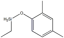 エチル(2,4-ジメチルフェノキシ)シラン 化学構造式