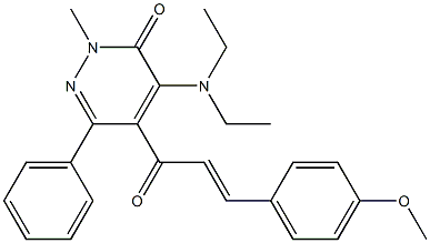 4-(Diethylamino)-5-[1-oxo-3-(4-methoxyphenyl)-2-propenyl]-2-methyl-6-phenylpyridazin-3(2H)-one