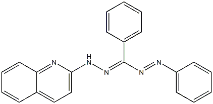 1-(Quinolin-2-yl)-3,5-diphenylformazan Structure