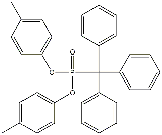 Triphenylmethylphosphonic acid bis(4-methylphenyl) ester