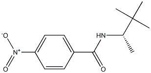 (+)-4-Nitro-N-[(S)-1,2,2-trimethylpropyl]benzamide Struktur