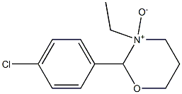 2-(4-Chlorophenyl)-3-ethyl-tetrahydro-2H-1,3-oxazine 3-oxide,,结构式