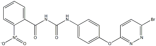 1-(2-Nitrobenzoyl)-3-[4-[(6-bromo-3-pyridazinyl)oxy]phenyl]urea,,结构式