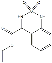 3,4-Dihydro-4-(ethoxycarbonyl)-1H-2,1,3-benzothiadiazine 2,2-dioxide 结构式