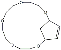 14,16-(1,2-Ethenediyl)-1,4,7,10,13-pentaoxacyclohexadecane,,结构式