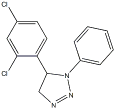 1-Phenyl-5-(2,4-dichlorophenyl)-4,5-dihydro-1H-1,2,3-triazole Structure
