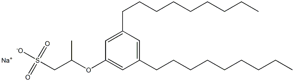 2-(3,5-Dinonylphenoxy)propane-1-sulfonic acid sodium salt|