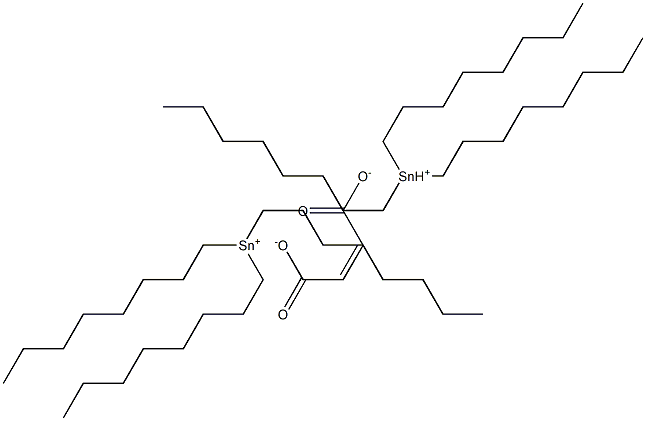 Maleic acid bis[trioctyltin(IV)] salt Structure