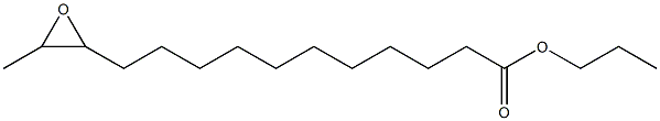 12,13-Epoxymyristic acid propyl ester Structure