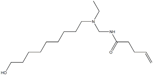 N-[[N-Ethyl-N-(9-hydroxynonyl)amino]methyl]-4-pentenamide Structure