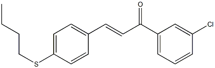 4-((Butylthio))-3'-chlorochalcone 结构式