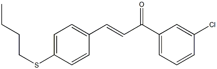 4-((Butylthio))-3'-chlorochalcone,,结构式