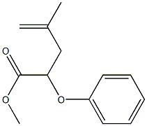 2-(Phenyloxy)-4-methyl-4-pentenoic acid methyl ester Structure