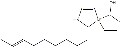 1-Ethyl-1-(1-hydroxyethyl)-2-(7-nonenyl)-4-imidazoline-1-ium Structure