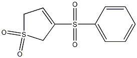 3-フェニルスルホニル-2,5-ジヒドロチオフェン1,1-ジオキシド 化学構造式