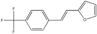 2-(4-(トリフルオロメチル)スチリル)フラン 化学構造式