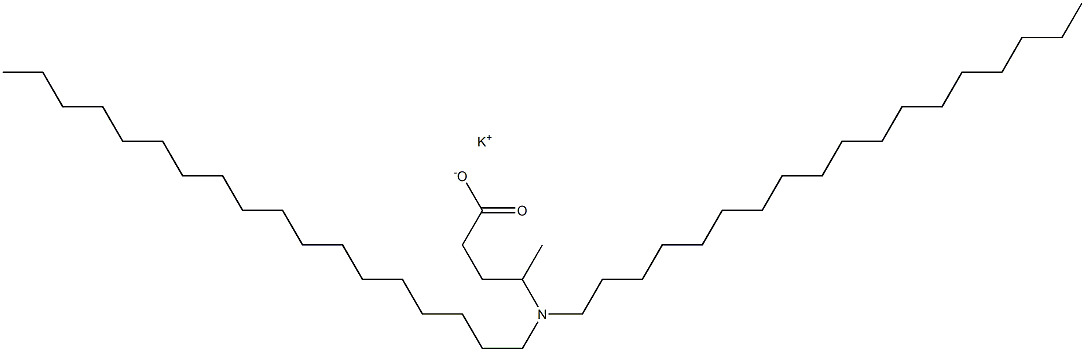 4-(ジオクタデシルアミノ)吉草酸カリウム 化学構造式