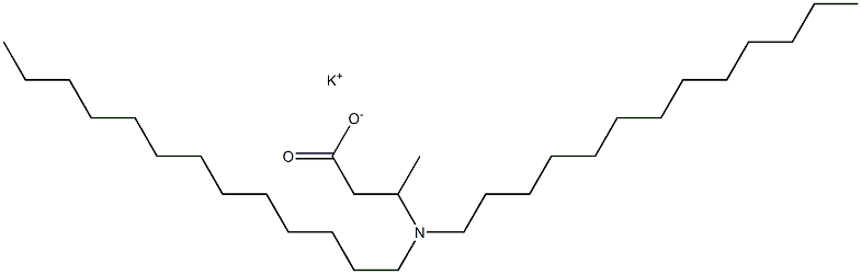 3-(Ditridecylamino)butyric acid potassium salt Struktur
