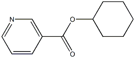 3-ピリジンカルボン酸シクロヘキシル 化学構造式