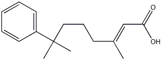 3,7-Dimethyl-7-phenyl-2-octenoic acid|