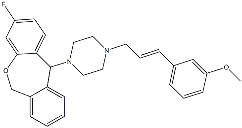 3-Fluoro-11-[4-[(E)-3-(3-methoxyphenyl)-2-propenyl]-1-piperazinyl]-6,11-dihydrodibenz[b,e]oxepin|