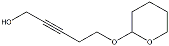 5-(Tetrahydro-2H-pyran-2-yloxy)-2-pentyne-1-ol,,结构式